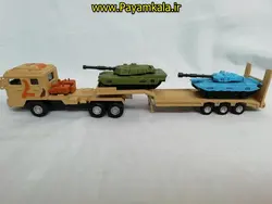 ماکت فلزی تریلی جنگی حمل تانک kdw ،خرید ماکت فلزی تریلی جنگی حمل تانک kdw