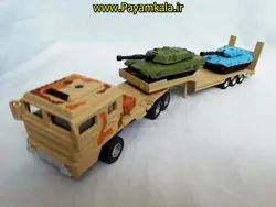 ماکت فلزی تریلی جنگی حمل تانک kdw ،خرید ماکت فلزی تریلی جنگی حمل تانک kdw