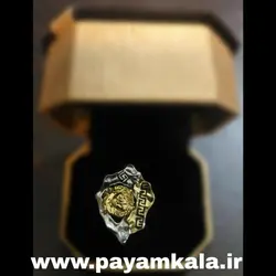 انگشتر تیتانیوم طرح ورساچه VERSACE با نوار طرح ورساچه دور