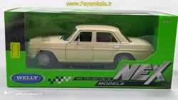 ماکت ماشین فلزی مرسدس بنز 220 (1:24)(MERCEDES BENZ 220 BY WELLY) کرم