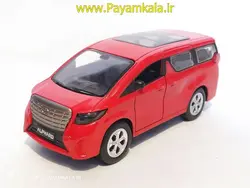 اسباب بازی تویوتا چراغدار (TOYOTA ALPHARD BY KINGSTOY) قرمز