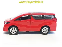 اسباب بازی تویوتا چراغدار (TOYOTA ALPHARD BY KINGSTOY) قرمز