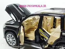 (جعبه دار) ماکت تویوتا لندکروز (TOYOTA V8 CHEZHI)(CZ123) مشکی