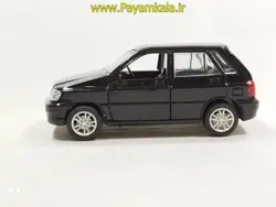 پراید (سایپا)111 هاچ بک صدادار-چراغدار مشکی : ماکت فلزی ماشین