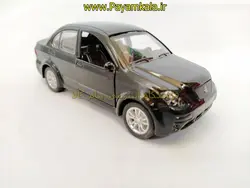 (صندوق دار) ماشین اسباب بازی تیبا موزیکال-چراغدار مشکی (1:32) پیام کالا