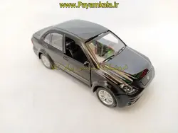 (صندوق دار) ماشین اسباب بازی تیبا موزیکال-چراغدار مشکی (1:32) پیام کالا