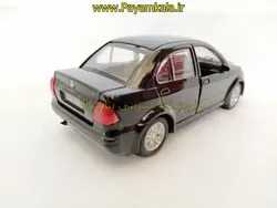 (صندوق دار) ماشین اسباب بازی تیبا موزیکال-چراغدار مشکی (1:32) پیام کالا