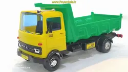 کامیون اسباب بازی مینی خاور طلقی زرد سبز