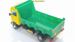 کامیون اسباب بازی مینی خاور طلقی زرد سبز