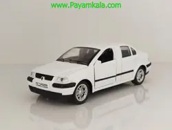 ماشین فلزی سمند سریر (غیر موزیکال-JS1030) رنگ سفید | انواع ماشین های فلزی