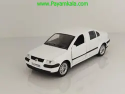 ماشین فلزی سمند سریر (غیر موزیکال-JS1030) رنگ سفید | انواع ماشین های فلزی