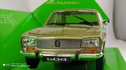 ماکت ماشین پژو 504 (1:24)(PEUGEOT 504 1975 BY WELLY) بژ