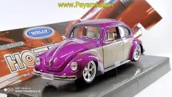 ماکت فلزی فولکس بیتل ( VOLKSWAGEN BEETLE BY WELLY)(1:24) بنفش