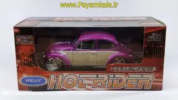 ماکت فلزی فولکس بیتل ( VOLKSWAGEN BEETLE BY WELLY)(1:24) بنفش