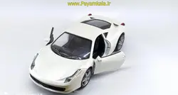 ماکت فلزی فراری 1:24 (DIECAST METAL) سفید-ماشین فلزی فراری