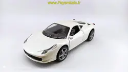 ماکت فلزی فراری 1:24 (DIECAST METAL) سفید-ماشین فلزی فراری