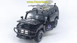 ماشین فلزی هامر پلیس (674) مشکی