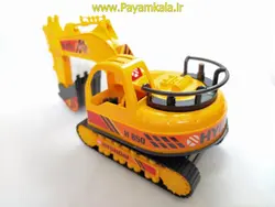 ماشین اسباب بازی بیل مکانیکی هیوندا پلاستیکی (DORJ TOY) زرد