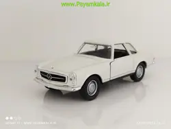 ماشین فلزی مرسدس بنز(MERCEDES BENZ 230SL 1963 BY WELLY) کرم