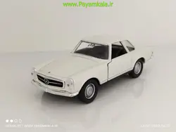 ماشین فلزی مرسدس بنز(MERCEDES BENZ 230SL 1963 BY WELLY) کرم