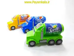 ماشین کامیون نوشابه ای پپسی (volvo) پلاستیکی  آبی رنگ