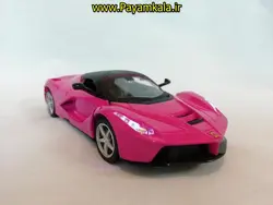(موزیکال-چراغدار) ماکت فلزی عقب کش فراری بزرگ (1:29) (FERRARI BY MZ) بنفش