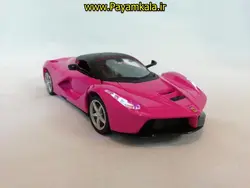 (موزیکال-چراغدار) ماکت فلزی عقب کش فراری بزرگ (1:29) (FERRARI BY MZ) بنفش