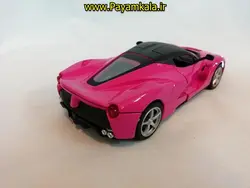 (موزیکال-چراغدار) ماکت فلزی عقب کش فراری بزرگ (1:29) (FERRARI BY MZ) بنفش