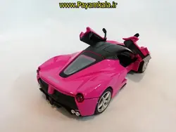 (موزیکال-چراغدار) ماکت فلزی عقب کش فراری بزرگ (1:29) (FERRARI BY MZ) بنفش