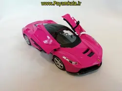 (موزیکال-چراغدار) ماکت فلزی عقب کش فراری بزرگ (1:29) (FERRARI BY MZ) بنفش