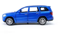 اسباب بازی ماشین مرسدس بنز شاسی بلند متوسط (BENZ GL500) موزیکال-چراغدار فلزی آبی