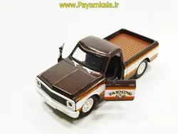 ماشین فلزی وانت آمریکایی قدیمی مزرعه دار (CHEVROLET PICKUP BY TINY WINY) قهوه ای سوخته