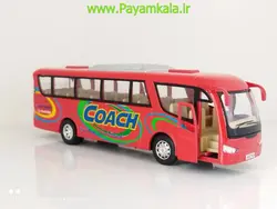 خرید اینترنتی ماکت ماشین اسباب بازی عقب کش اتوبوس بین شهری