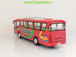 خرید اینترنتی ماکت ماشین اسباب بازی عقب کش اتوبوس بین شهری