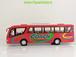خرید اینترنتی ماکت ماشین اسباب بازی عقب کش اتوبوس بین شهری