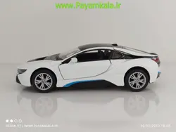 ماکت ماشین اسباب بازی ب ام و I8 سفید (BMW I8 BY KINSMART)