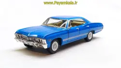 ماشین فلزی شورلت ایمپالا (1967 CHEVROLET IMPALA KINSMART) آبی