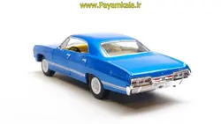 ماشین فلزی شورلت ایمپالا (1967 CHEVROLET IMPALA KINSMART) آبی