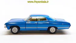 ماشین فلزی شورلت ایمپالا (1967 CHEVROLET IMPALA KINSMART) آبی