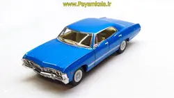 ماشین فلزی شورلت ایمپالا (1967 CHEVROLET IMPALA KINSMART) آبی