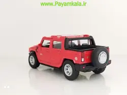 ماشین اسباب بازی فلزی عقب کش هامر H2 SUT قرمز (1:32)