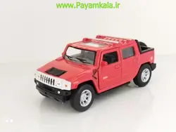ماشین اسباب بازی فلزی عقب کش هامر H2 SUT قرمز (1:32)