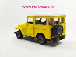 ماشین فلزی تویوتا لندکروزر 2F کالسکه (1068JS) زرد