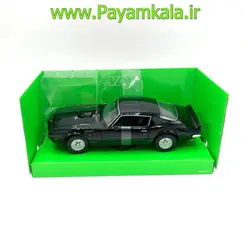 ماکت پونتیاک فایربرد (1:24)(1972 PONTIAC FIREBIRD TARANSAM)(WELLY) مشکی
