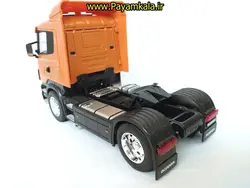 (بدون جعبه) ماکت تریلی اسکانیا (SCANIA R470) بزرگ 1:32ساخت WELLY (رنگ مسی)