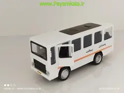 ماشین اسباب بازی مینی بوس فیات (3380YT) سفید
