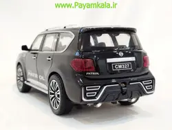 (جعبه دار) ماکت نیسان پاترول (NISSAN PATROL 1.24 CHIMEI)(328-8M) مشکی