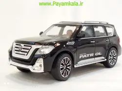 (جعبه دار) ماکت نیسان پاترول (NISSAN PATROL 1.24 CHIMEI)(328-8M) مشکی