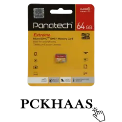 کارت حافظه میکرو اس دی Panatech Extreme - ظرفیت 64 گیگابایت - پی سی خاص