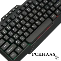 کیبورد گیمینگ با سیم تسکو مدل TK 8019 با حروف فارسی و RGB